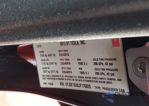 2018 Tesla Model 3 Long Range/Mid Range from USA, damaged, VIN 5YJ3E1EAXJF176028